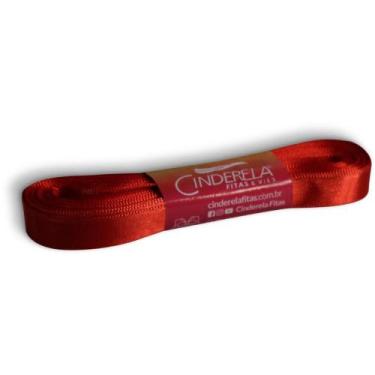 Imagem de Fita de Cetim 10MM 10M Vermelho Paixão - Fitas Cinderela