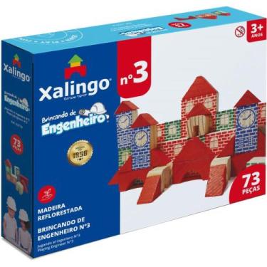 Imagem de Brinquedo de Montar Brincando de Engenheiro - 73 Peças - Xalingo