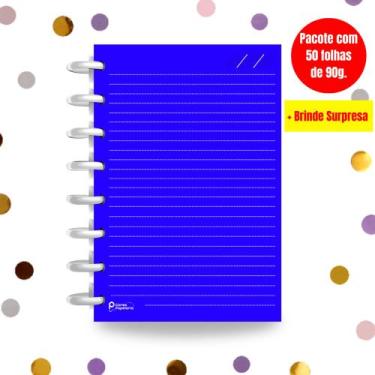 Imagem de Refil Caderno de Disco Sistema Inteligente I Noble Blue Neon - Cores, 