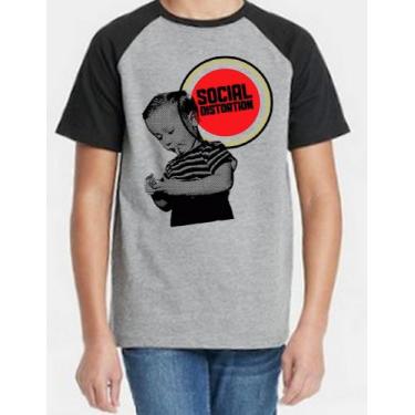 Imagem de Camiseta Infantil Social Distortion - Alternativo Basico, Cinza / 14