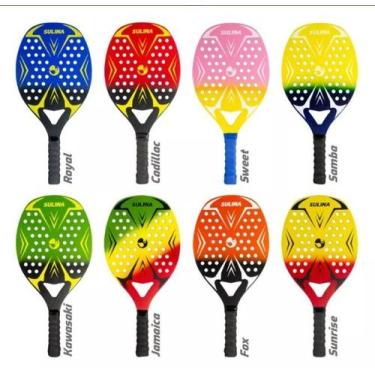 Imagem de Kit 6 Raquetes de Beach Tennis com 5 bolas  - Sulina