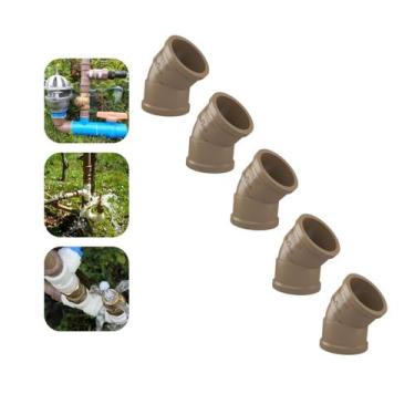 Imagem de Joelho / Cotovelo Soldável Kit 5 Uni 45º 50mm (1.1/2) - FORTLEV