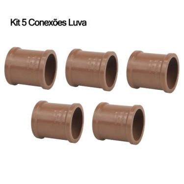 Imagem de Kit 5 e 10 Conexões de Água Fria Krona 3/4 25mm Marrom/Soldável Joelho