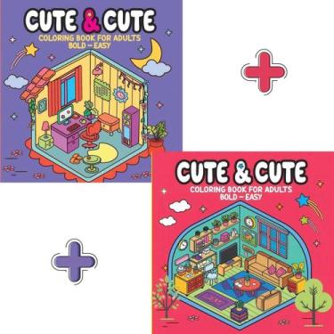 Imagem de Livro de Colorir Adulto Cute & Cute Coloring Book for Adults Bobbie Go