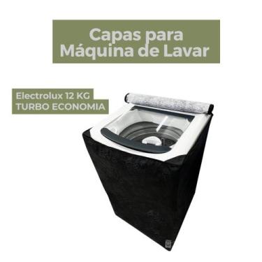 Imagem de Capa lavadora electrolux 12kg turbo economia impermeável flex - Capas 