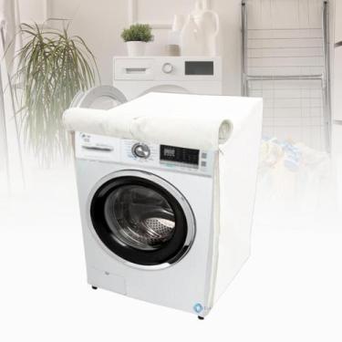 Imagem de Capa para lava e seca midea 12kg impemeável - Clean Capas , Branca