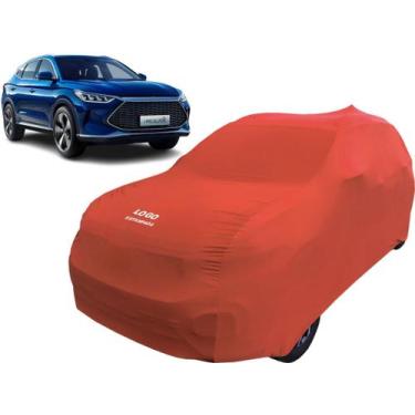 Imagem de Capa Tecido Helanca Para Carro Byd Song Plus - Mz, Vermelha