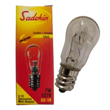 Imagem de Lâmpada Decorativa Para Mini Abajur / lustre 7W 127V E12 Sinaleiro - S