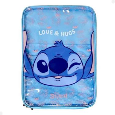Imagem de Pasta universitária escolar com bolsos e ziper stitch disney - DAC