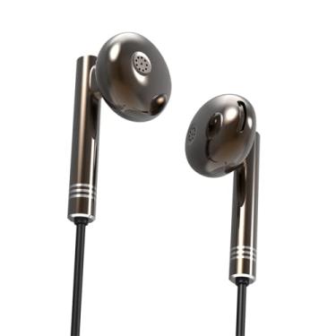 Imagem de 100SEASHELL Fones de ouvido com fio, sem microfone, com cancelamento de ruído de cabo longo, fones de ouvido com fio de 3,5 mm, fones de ouvido graves para computador, laptop, TV, PC, Android