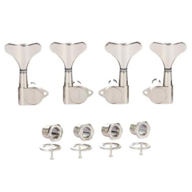 Imagem de Sintonizadores de baixo selados 18:1 de 4 cordas para baixo, afinadores de baixo, máquinas de afinação de baixo compatíveis com baixo acústico/elétrico estilo Ibanez/Yamaha 2R/2L