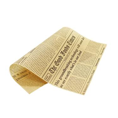 Imagem de Forros à prova de gordura 35 x 24,9 cm Embalagem com 200. Melhores folhas de papel de embrulho de alimentos Kraft para piquenique, festival, feira ou churrasco. Forro perfeito para bandeja, cesta ou