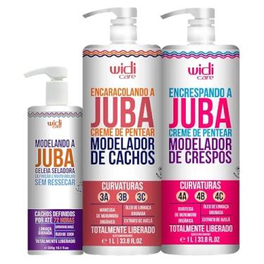 Imagem de Kit Widi Care Juba Encaracolando 1L, Encrespando 1L, Geleia