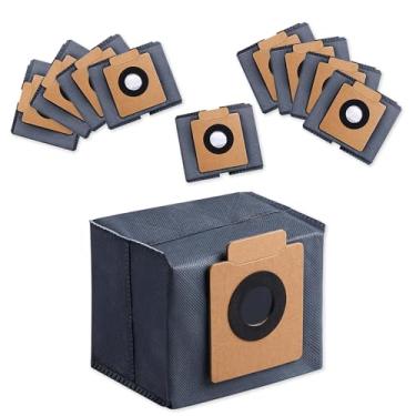 Imagem de GANGXUN Sacos de pó de alta capacidade para Eufy Clean X8 Pro/X10 Pro Omni Robot Vacuum estação autovazia, peça de acessórios de bolsa de substituição descartável (preto, pacote com 10)