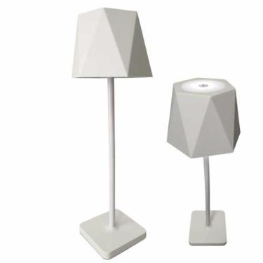 Imagem de Luminaria Abajur Mesa 3 Tons Led USB Bateria Recarregavel Casa Trabalh