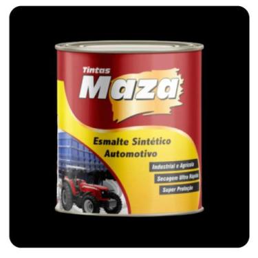 Imagem de Esmalte Industrial Automotivo Preto Semi-Brilho 900ml -  Maza