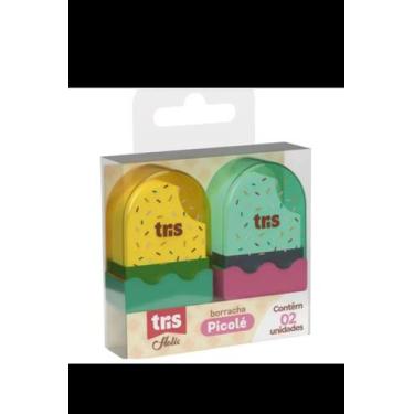Imagem de Borracha tris picolé kit c/2 - Summit, Amarelo