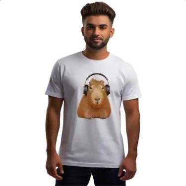 Imagem de Camiseta Unissex Capivara headfone - Alearts, P