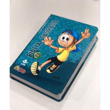 Imagem de Bíblia Sagrada Mig & Meg Azul Infantil - sbb