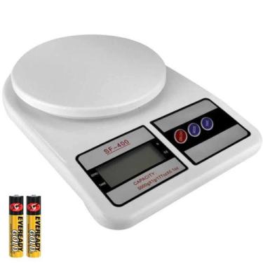 Imagem de Balança de Cozinha Digital até 10 Kg Com Pilhas - SF-400 - FZF