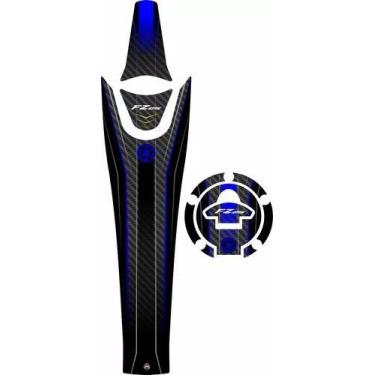 Imagem de Kit Adesivo Faixa Gravata Bocal Resinado Fz25 Yamaha - Resitank