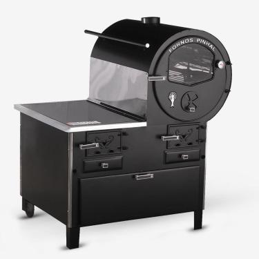 Imagem de Forno Acoplado Prime Preto Com Caixa Chapa Vitro Na Esq N1