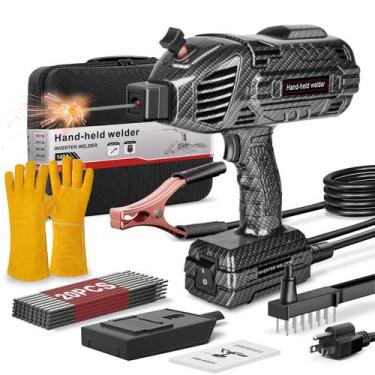 Imagem de Máquina de solda portátil HGNVGZ 140A 110V com estojo e acessórios