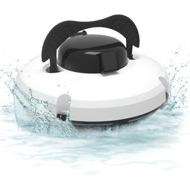 Imagem de Aspirador Automático Da Piscina, Limpador Robot Da Piscina, Limpador Subaquático Totalmente Automático Da Escalada Da Parede, Com Navegação Inteligente E Filtro De Carga Superior Ideal