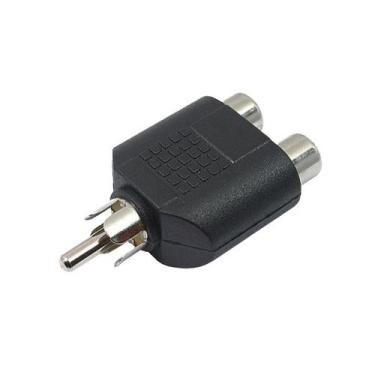 Imagem de Plug Adaptador 2 RCA Fêmea / 1 RCA Macho Mono - Zad Som