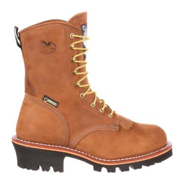 Imagem de Georgia Boot Sapato masculino G9382 Logger, Sela desgastada, 10 Wide