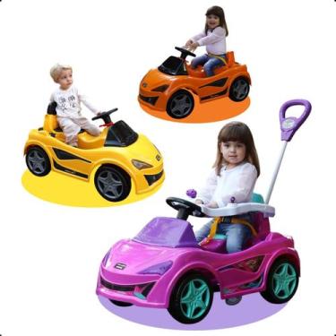 Imagem de Carrinho de Brinquedo Passeio MC Laram Andador Infantil Empurrador Qua