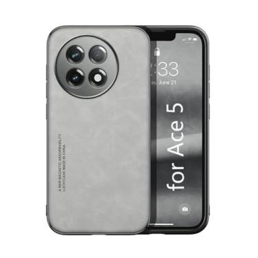 Imagem de Kepuch Silklike Capa para Oneplus Ace 5 - Case Placa de Metal Embutida - Cinza