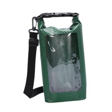 Imagem de Bolsa de telefone à prova d'água bolsa seca bolsa de saco leve de saco de saco superior à prova d'água para viajar de viagem Pesca praia Trekking, Verde