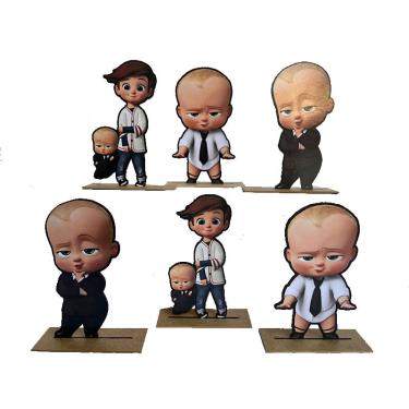 Imagem de Kit Display de Mesa 6 Peças Festa O Poderoso Chefinho mdf