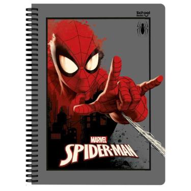 Imagem de Caderno Singular Universitário 10 Matérias 160 Folhas Homem-Aranha - School Basics