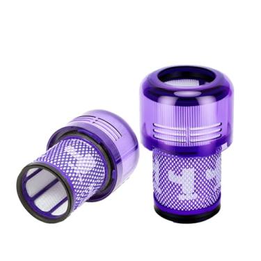Imagem de Pacote com 2 filtros de substituição V12 para filtro de aspirador de pó fino Dyson V12, filtro absoluto para aspirador de pó Dyson V12 Detect Slim Vacuum, filtro de substituição V12 Detect Slim