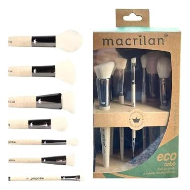 Imagem de Macrilan Kit Com 7 Pincéis Para Maquiagem Eco - Sk100