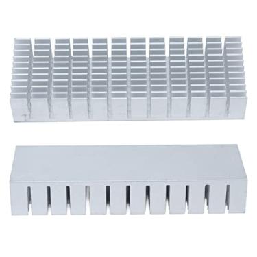 Imagem de Refrigerador de Dissipador de Calor de Alumínio, 120x40x20mm Módulo de Resfriamento Placa de Radiador de Término Com Tampa (Sem de apoio)