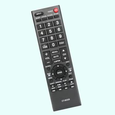Imagem de Controle remoto de substituição CT-90325, adequado para Toshiba TV 23L2300U 32L2300U 39L2300U 19AV600U 32C110UN 55G310U1 23L1400UC 40L2400UC 32L1400UC 58L1400UC 1350U 50L2300U 19AV600UZ 22AV600U