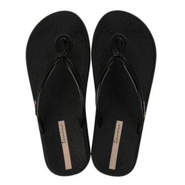Imagem de Chinelo Feminino Ipanema Drip Confortável Lançamento Imperdível, Preto