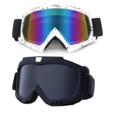 Imagem de Kit 2 Óculos Snowboard Kitesurf Motocross Jet Ski Espelhado