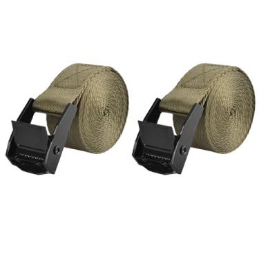 Imagem de TRIWONDER Correias de amarração, correias de amarração correias de nylon, cintos resistentes para bagagem, embalagem de mala, frete de carga (01# verde - 2 pacotes, 3,3 pés)