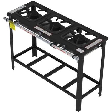 Imagem de Fogão Industrial Gastromaq 3 Bocas Simples Baixa Pressão Fg303ls