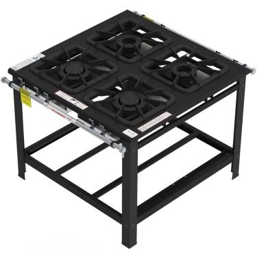 Imagem de Fogão Industrial Gastromaq 4 Bocas Mistas Linha Centro Fg404cm