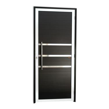 Imagem de Porta Lambril Com Friso Com Puxador Super 25 210cm X 100cm Brimak Mix Preto