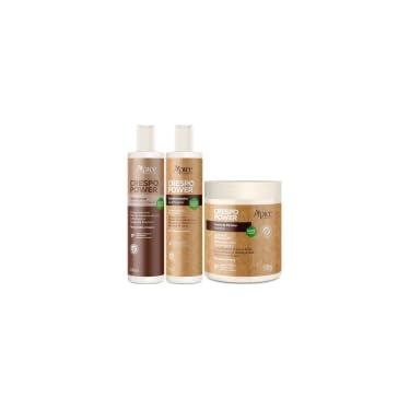 Imagem de Kit Apice Power Shampoo + Condicionador + Creme De Pentear Nutritivo Cabelo Vegano