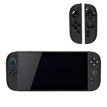 Imagem de NOUKAJU Case for Nintendo Switch 2, Game Grip Case,Anti-Drop, Anti-Scratch,Shockproof,Silicone Protective Cover for Switch 2 Game Grip(Black)