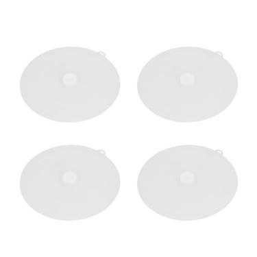 Imagem de FTVOGUE Tampa de Silicone Reutilizável para Prato de Xícara de Peixe - 4 -pack, Lava louças Tampa Resistente Ao Calor para Microondas 23 Cm de Diâmetro