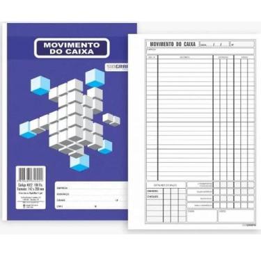 Imagem de Bloco sidgraph movimento do caixa 144x208 c/ 100 fls