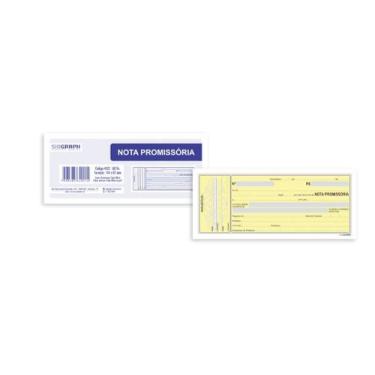 Imagem de Bloco sidgraph nota promissória mini 50 fls 144x62 - pt c/ 20